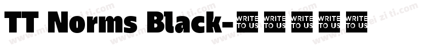 TT Norms Black字体转换